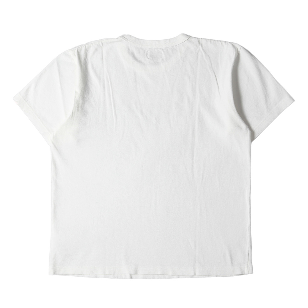 白S WTAPS COLLEGE SS COTTON Tee Tシャツ