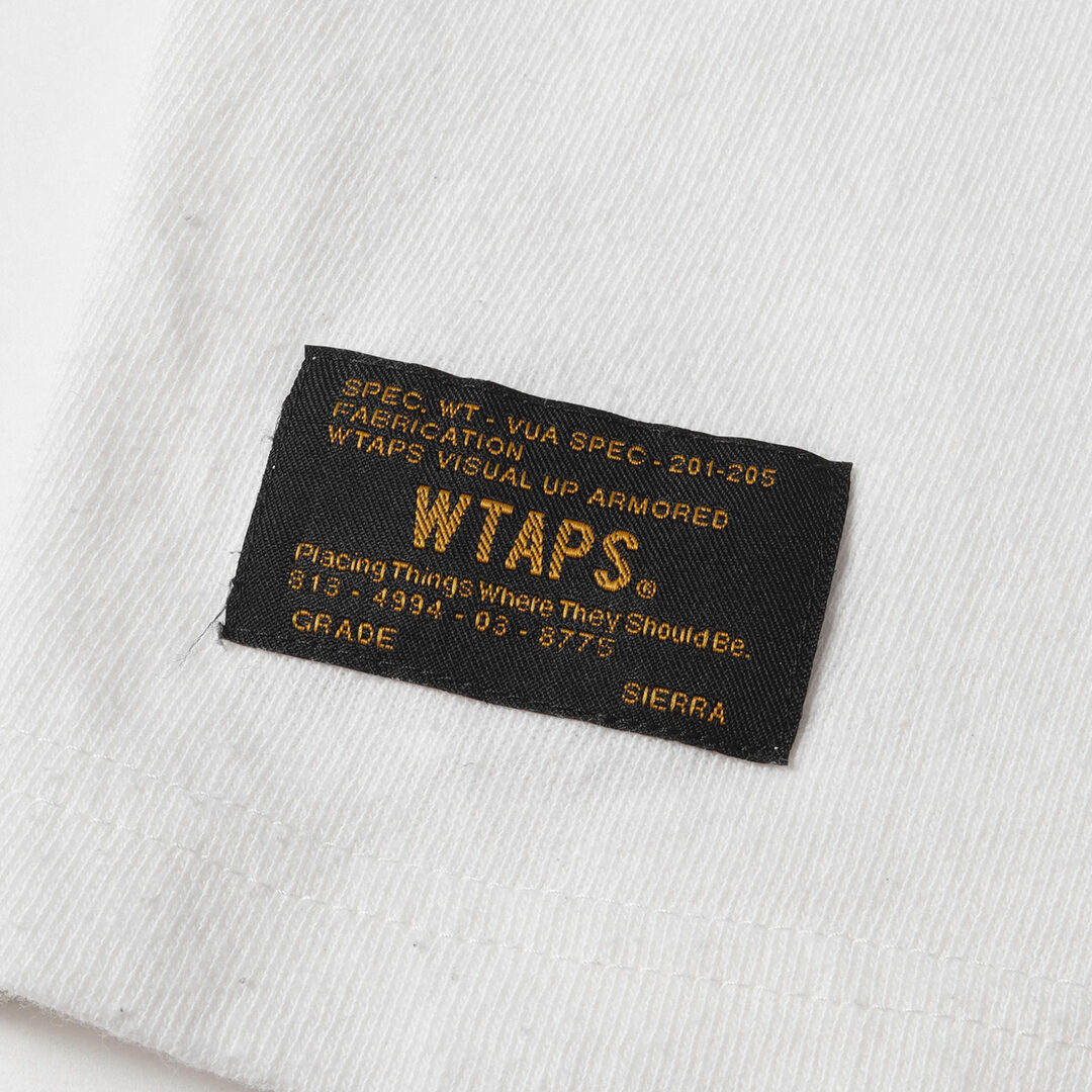 WTAPS ダブルタップス Tシャツ サイズ:M 23SS ワンポイント刺繍 鹿の子 クルーネック 半袖 Tシャツ BIRTH / SS/ POLY M 02 オリーブドラブ トップス カットソー 【メンズ】【美品】