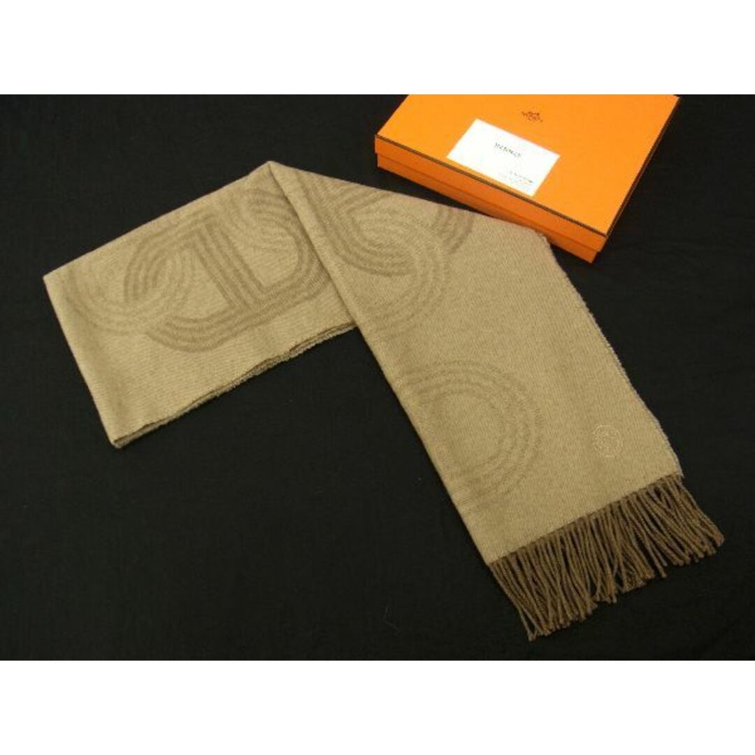 □極美品□ HERMES エルメス 24番地のサーキット カシミヤ100