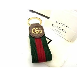 グッチ(Gucci)の■新品■未使用■ GUCCI グッチ シェリーライン GGマーモント キャンバス×レザー キーホルダー キーリング チャーム ゴールド系 AK7875(その他)