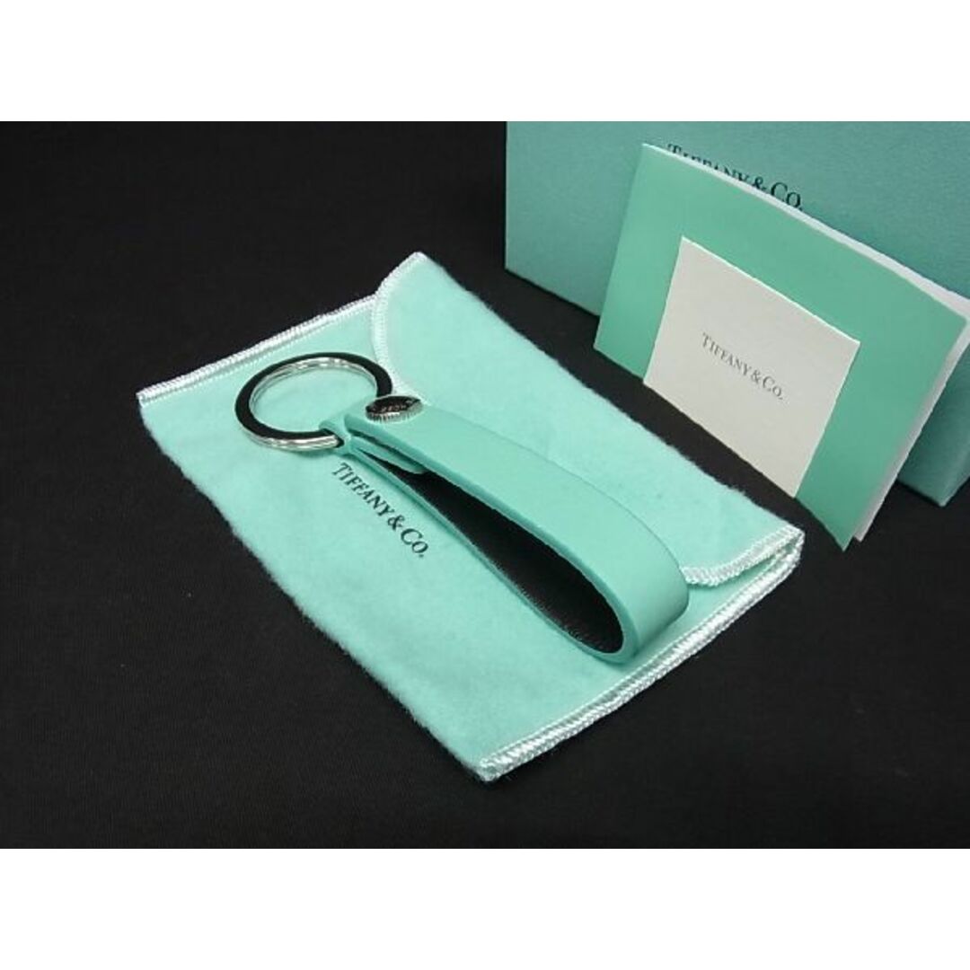 カラー■新品■未使用■ TIFFANY＆Co ティファニー レザー  キーリング キーホルダー レディース メンズ ティファニーブルー AN5277