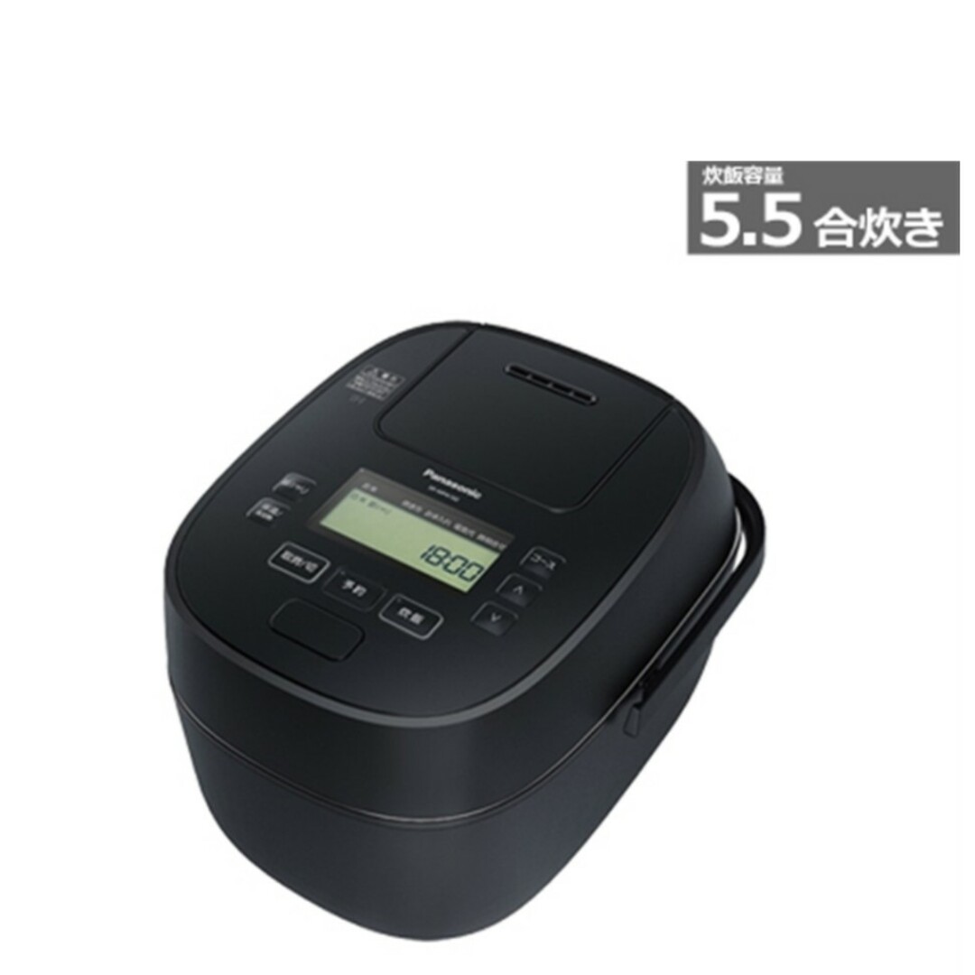 パナソニック 可変圧力IH炊飯器 おどり炊き SR-MPA102-K ブラック 人気TOP スマホ/家電/カメラ