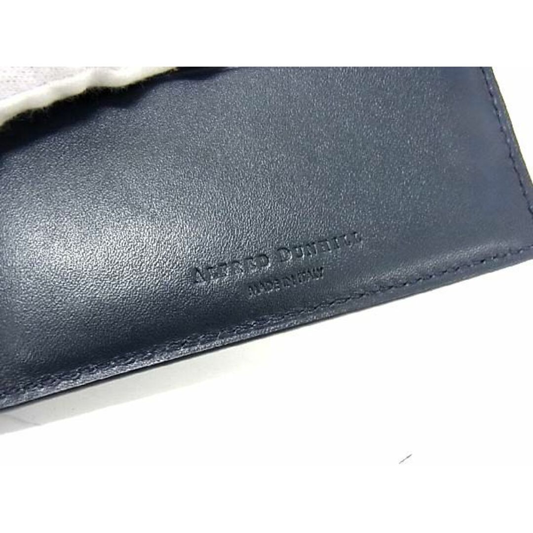 Dunhill(ダンヒル)の■新品同様■ ALFRED DUNHILL アルフレッドダンヒル レザー 二つ折り 財布 ウォレット 札入れ メンズ ダークネイビー系 BD4111 メンズのファッション小物(長財布)の商品写真