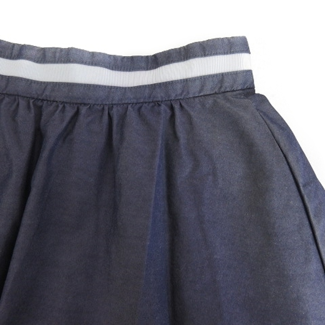 QUEENS COURT(クイーンズコート)のクイーンズコート スカート フレア ミモレ丈 バックファスナー 無地 2 紫 レディースのスカート(ロングスカート)の商品写真