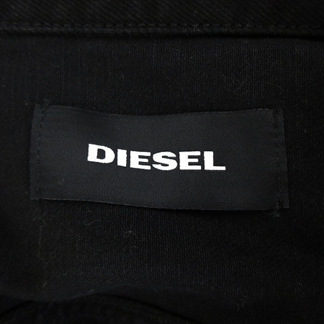 DIESEL(ディーゼル)のディーゼル デニムベスト ヴィンテージダメージペイント加工 プリント L 黒 メンズのジャケット/アウター(Gジャン/デニムジャケット)の商品写真