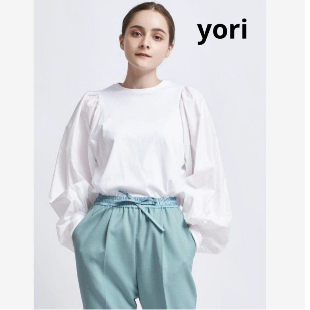 yori　ボリューム　パフ袖　カットソー