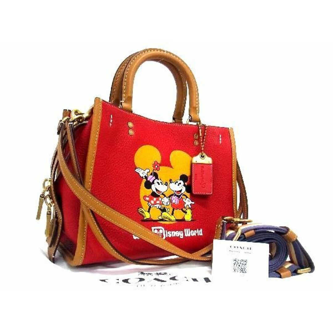 COACH トートバッグ ショルダーローグ25 ディズニー ミッキーMicky