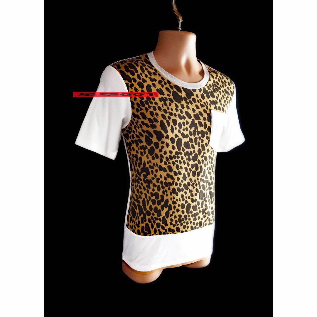 美品 COACH レオパード 半袖カットソー コーチ Tシャツ 豹柄 XS 白 | フリマアプリ ラクマ