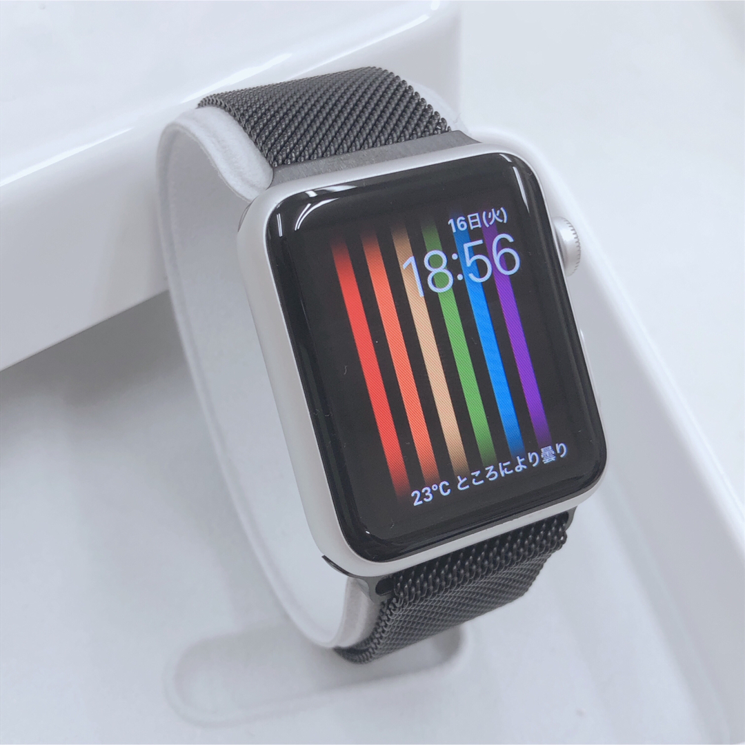 新品 アップルウォッチ 42mm シルバー SPORT アルミモデル - その他