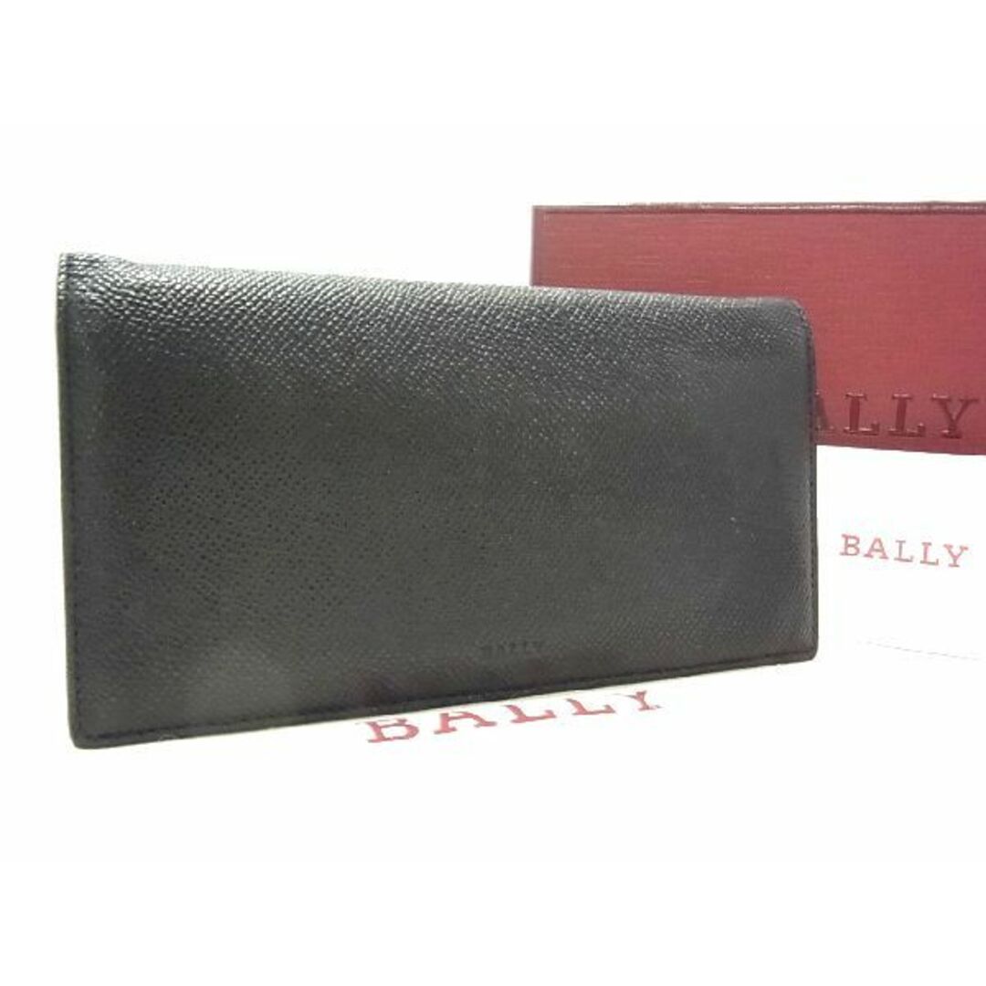 Bally(バリー)の■新品同様■ BALLY バリー レザー 二つ折り 長財布 ウォレット 小銭入れ メンズ ブラック系 AM2732 メンズのファッション小物(長財布)の商品写真