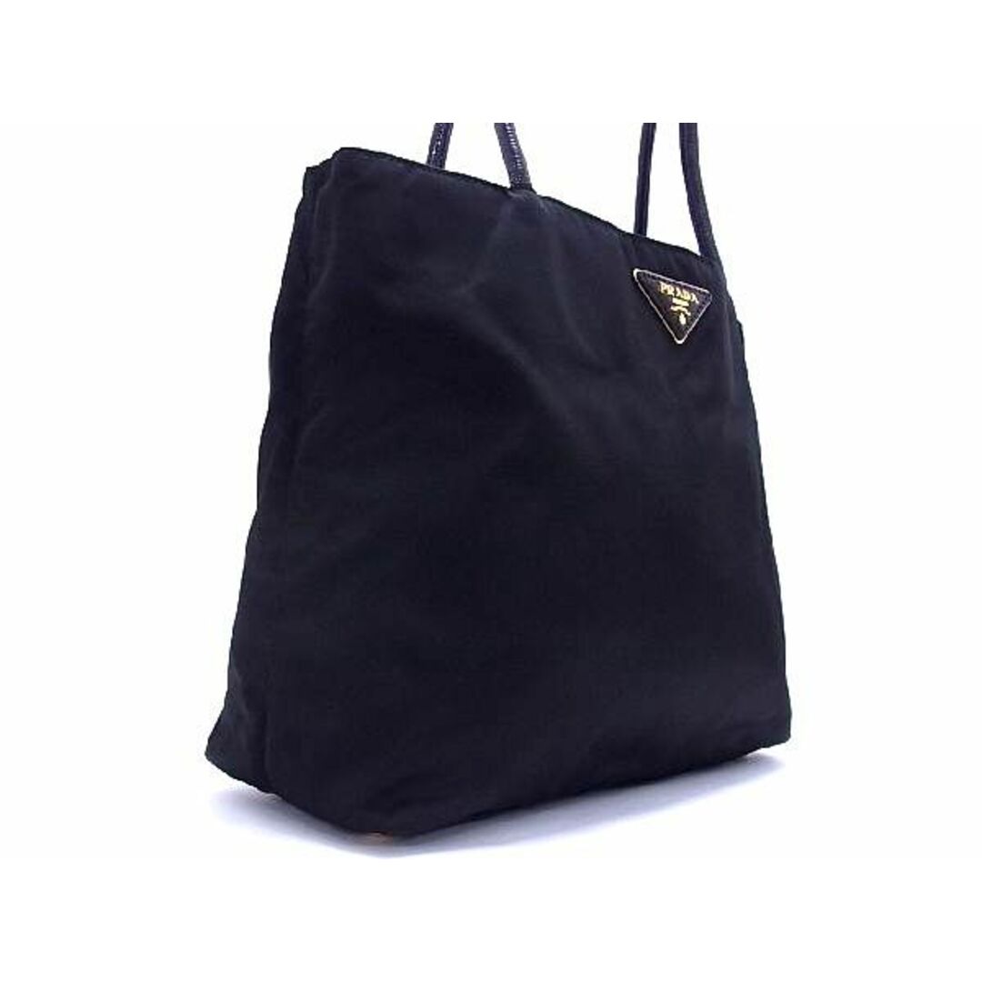 □極美品□ PRADA プラダ テスートナイロン×レザー トートバッグ