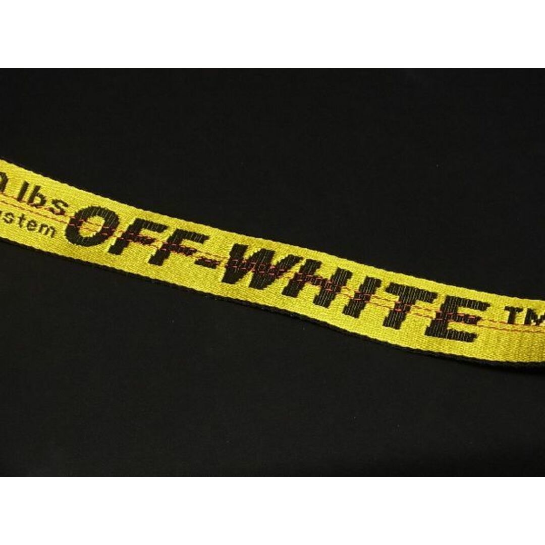 ■極美品■ Off-White オフホワイト インダストリアル ポリアミド×ポリエステル ベルト メンズ レディース イエロー系 AR5728