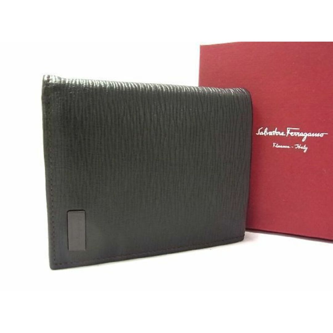 Salvatore Ferragamo(サルヴァトーレフェラガモ)の■新品同様■ SalvatoreFerragamo フェラガモ KY-66 7071 レザー 二つ折り 財布 ウォレット メンズ ダークブラウン系 BE1638  メンズのファッション小物(長財布)の商品写真