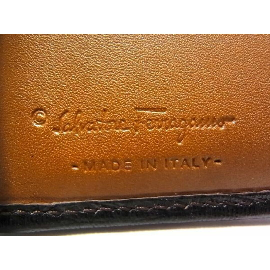 Salvatore Ferragamo(サルヴァトーレフェラガモ)の■新品同様■ SalvatoreFerragamo フェラガモ KY-66 7071 レザー 二つ折り 財布 ウォレット メンズ ダークブラウン系 BE1638  メンズのファッション小物(長財布)の商品写真