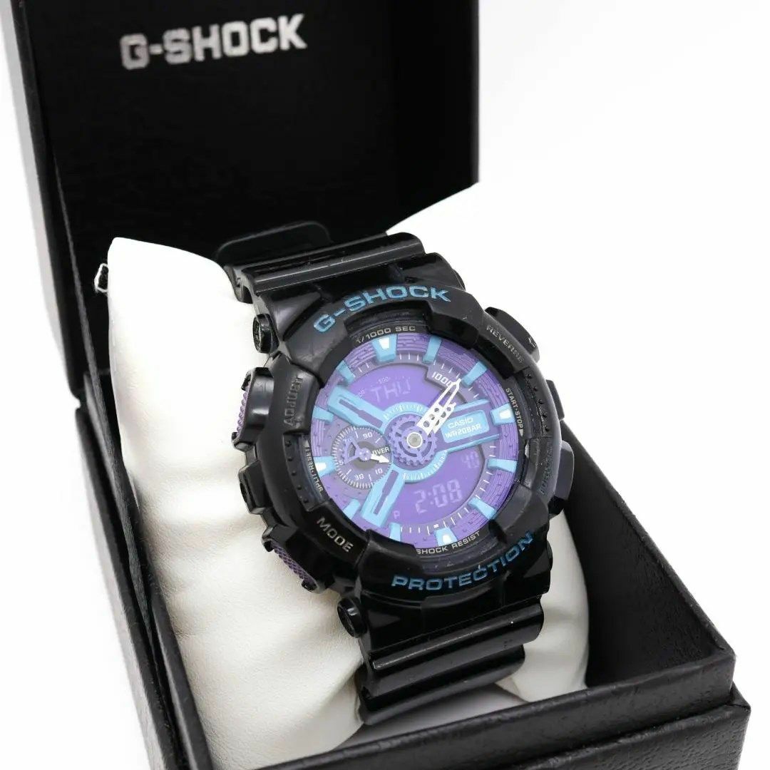 一点物》G-SHOCK 腕時計 パープル アナデジ 20気圧防水 メンズ - 通販