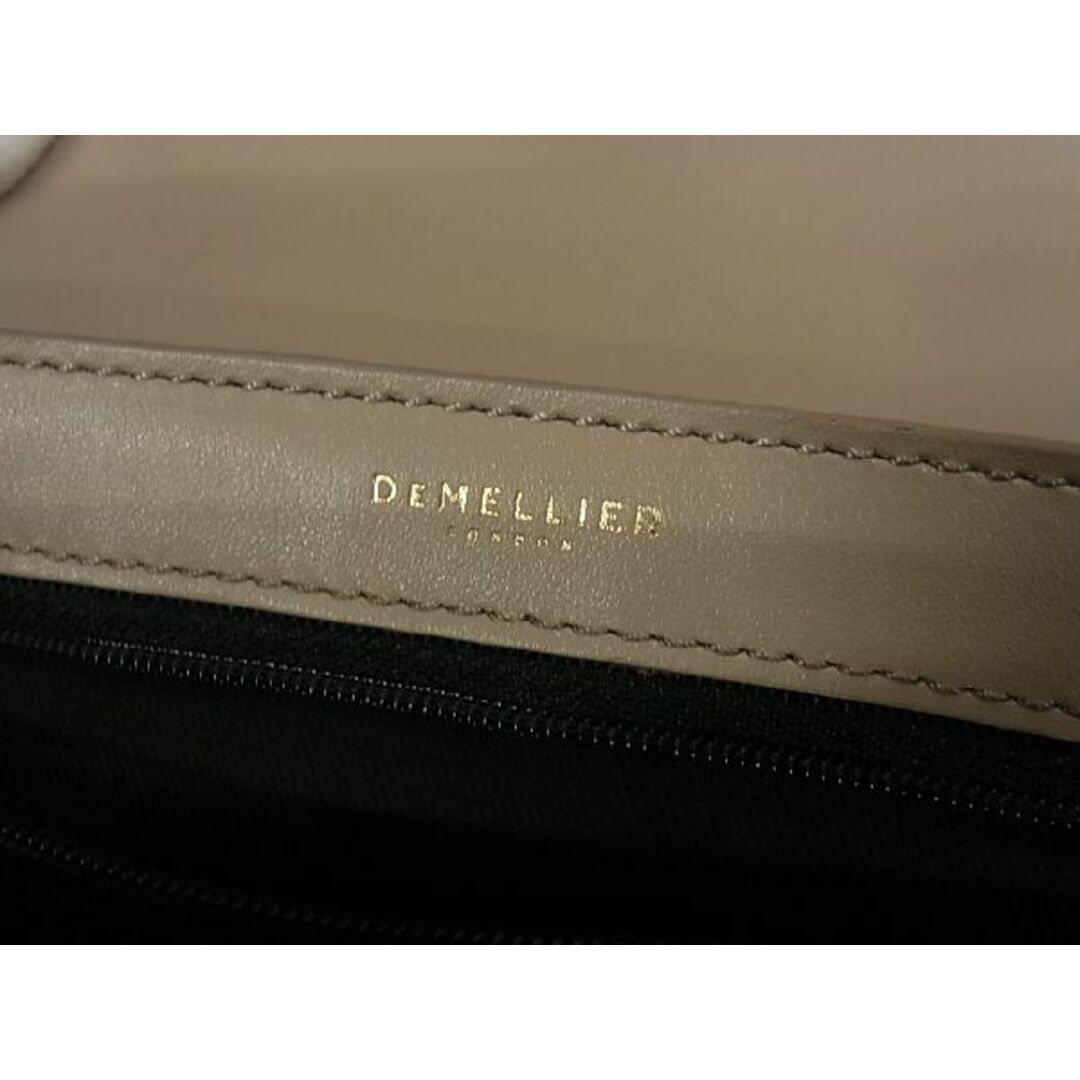 ■極美品■ DeMellier デメリエー レザー 2WAY ハンドバッグ ショルダーバッグ クロスボディ レディース グレージュ系 AM7864 9