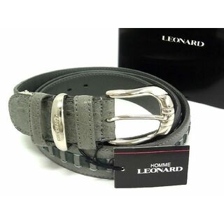 レオナール(LEONARD)の■極上■本物■新品■未使用■ LEONARD レオナール オーストリッチ シルバー金具 ベルト メンズ グレー系 AM6430 (その他)