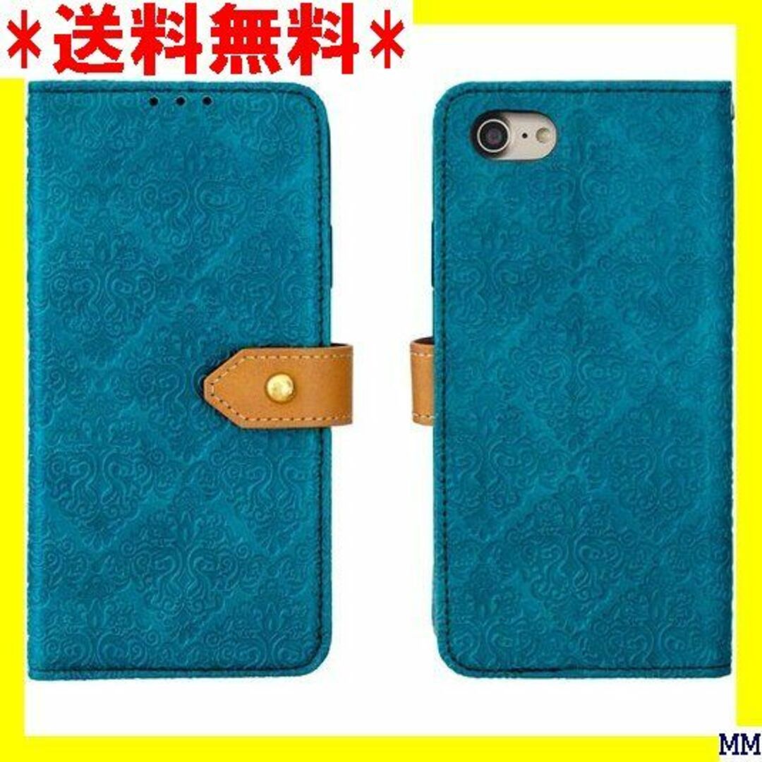 ２ Judaz Lace Series v2.0 手帳ケ 洋風柄 青 1049 スマホ/家電/カメラのスマホアクセサリー(モバイルケース/カバー)の商品写真