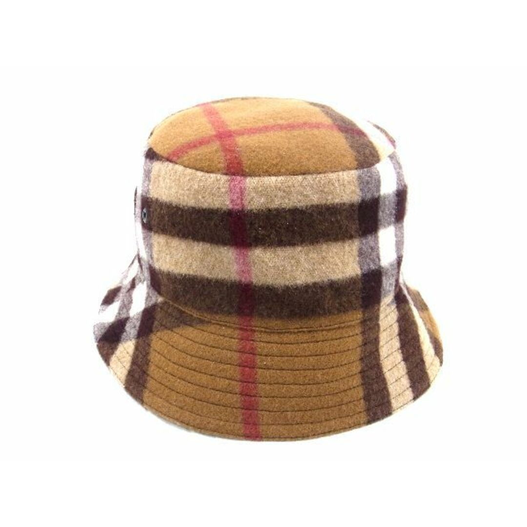 ■極美品■ BURBERRY バーバリー ノバチェック コットン100% キャップ 帽子 表記サイズ XL TG メンズ レディース ブラウン系 AQ0533
