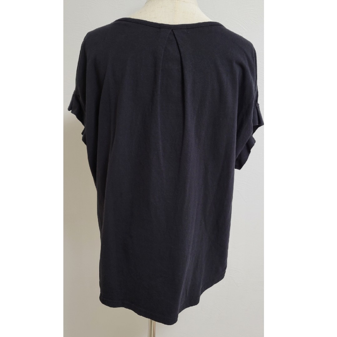dholic(ディーホリック)のDHOLIC ディーホリック タックショートスリーブTシャツ 黒 レディースのトップス(Tシャツ(半袖/袖なし))の商品写真