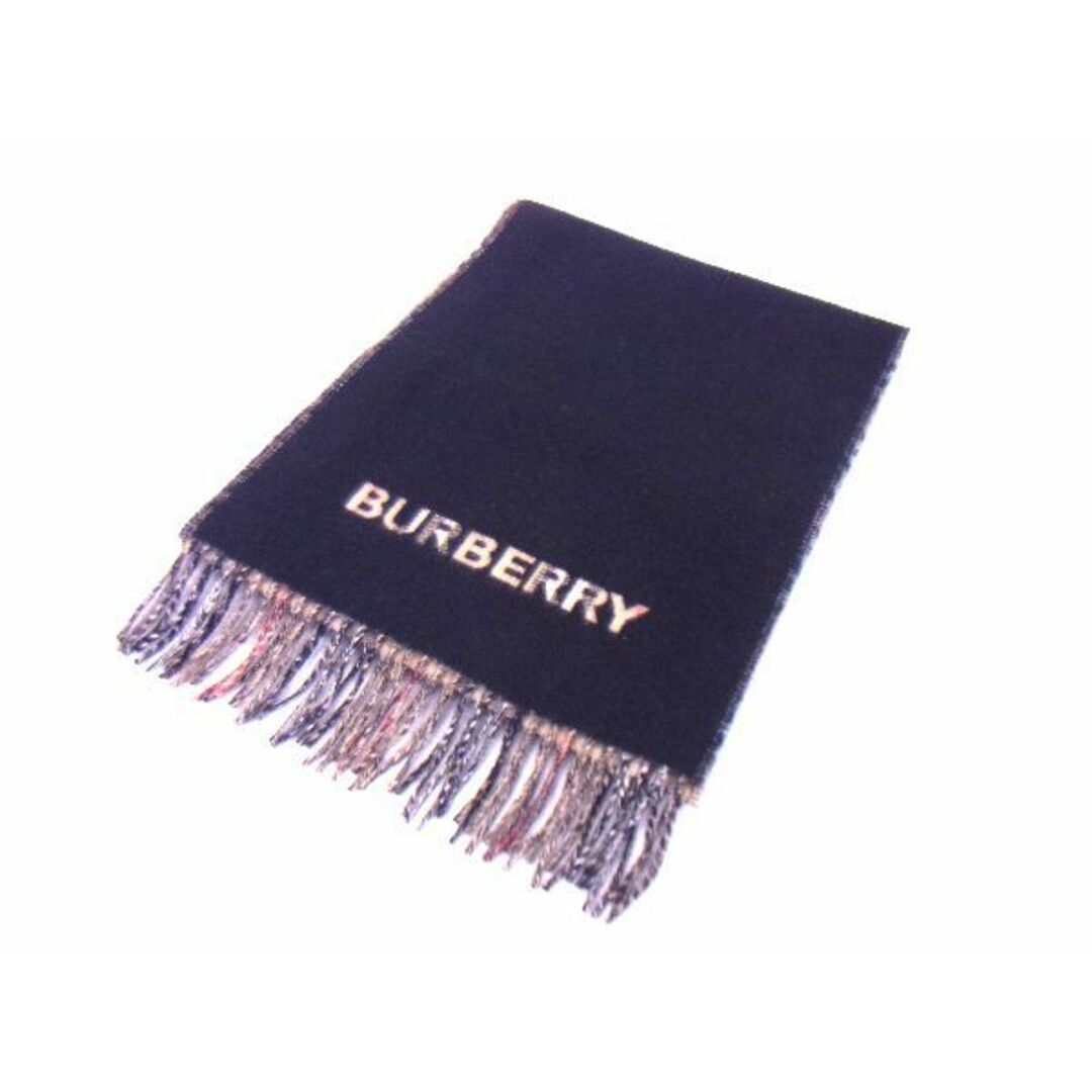 BURBERRY(バーバリー)の■新品■未使用■ BURBERRY バーバリー ノバチェック カシミヤ100％ フリンジ マフラー ストール 防寒具 ブラック系×ブラウン系 AM1863 レディースのファッション小物(マフラー/ショール)の商品写真