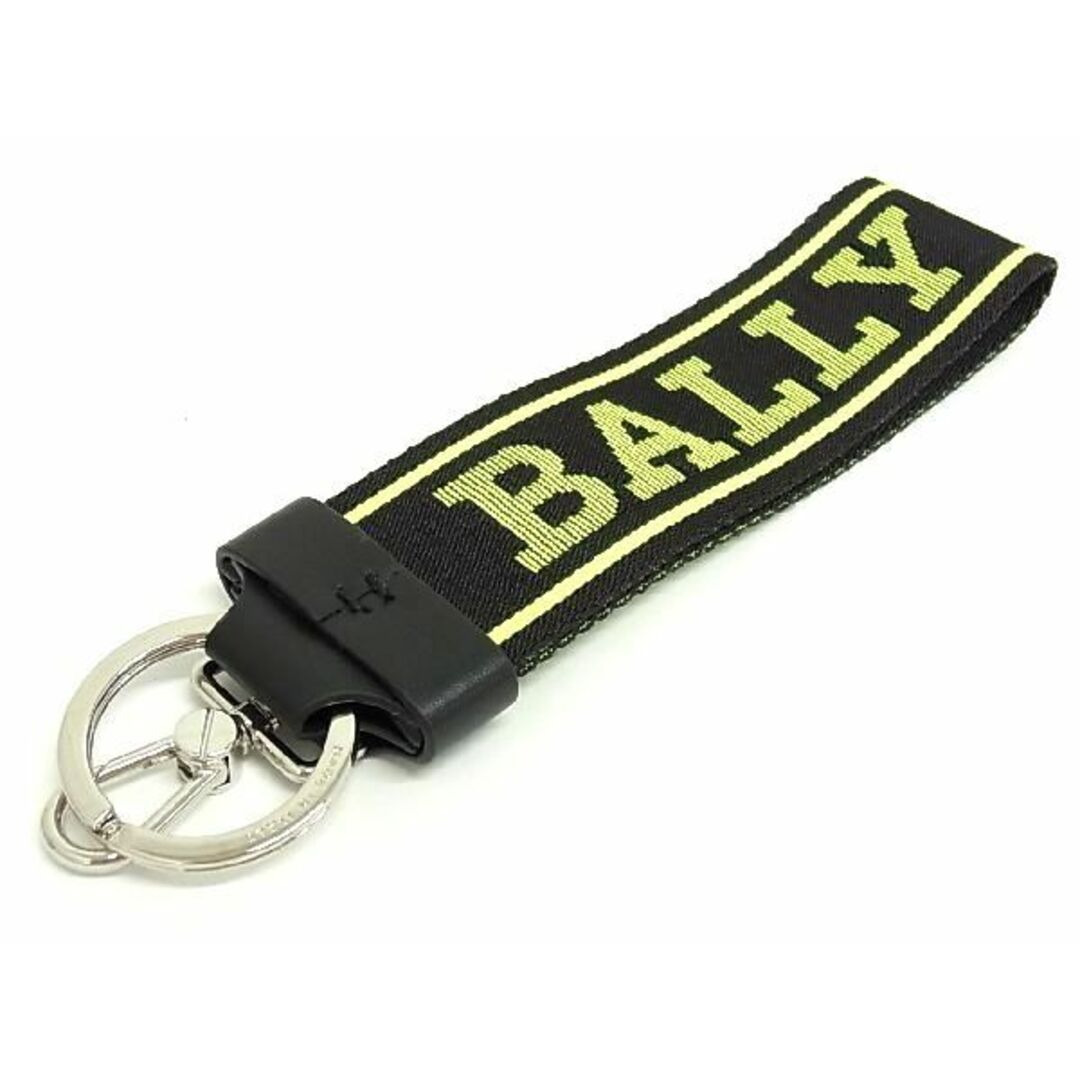 ■新品■未使用■ BALLY バリー ナイロンキャンバス キーホルダー キーリング ストラップ メンズ レディース オレンジ系 BE2208