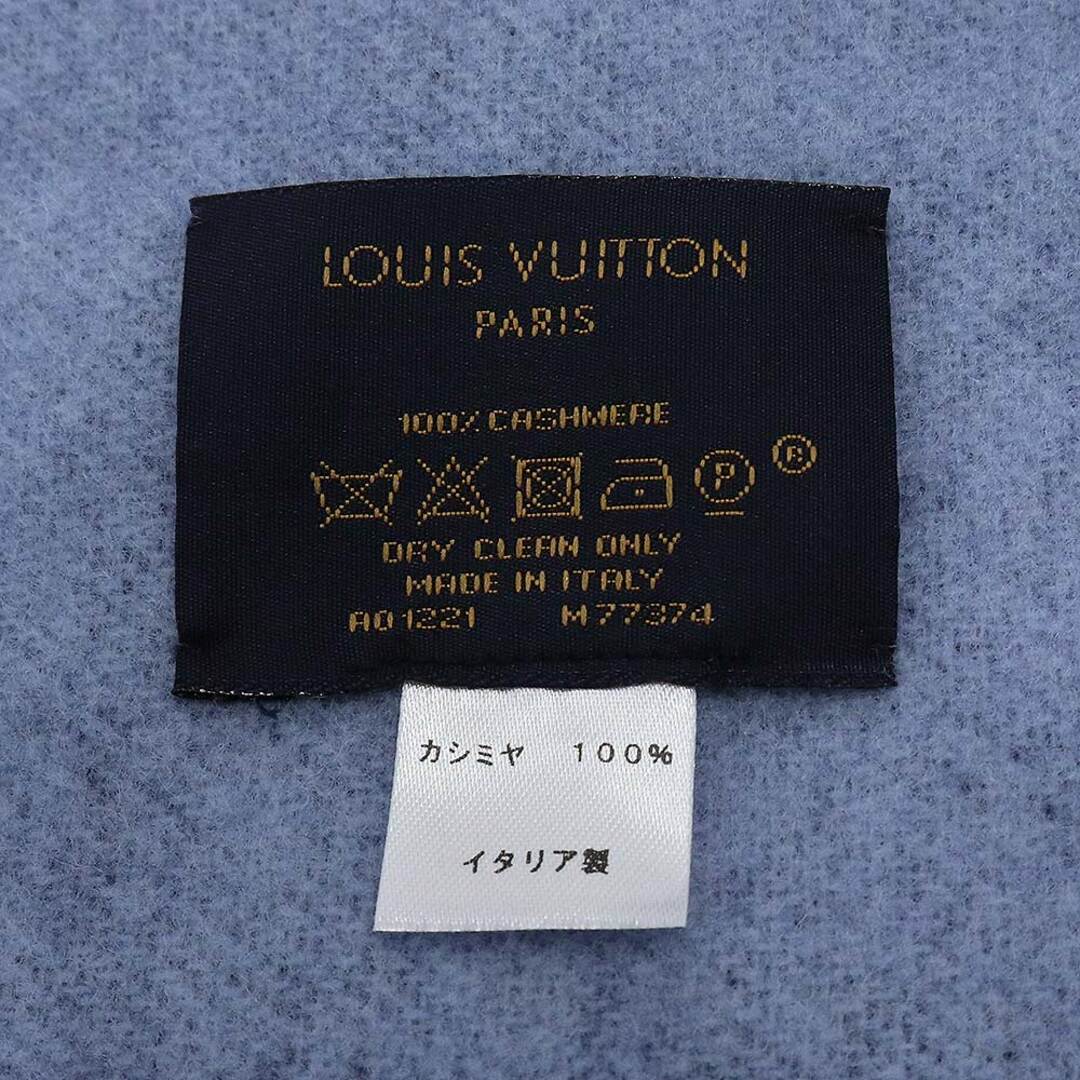 ルイ ヴィトン エシャルプ マフラー ストール レイキャビック カシミヤ 100％ ブルーニュイ 青 M77374 箱付 LOUIS VUITTON（新品・未使用品） 5