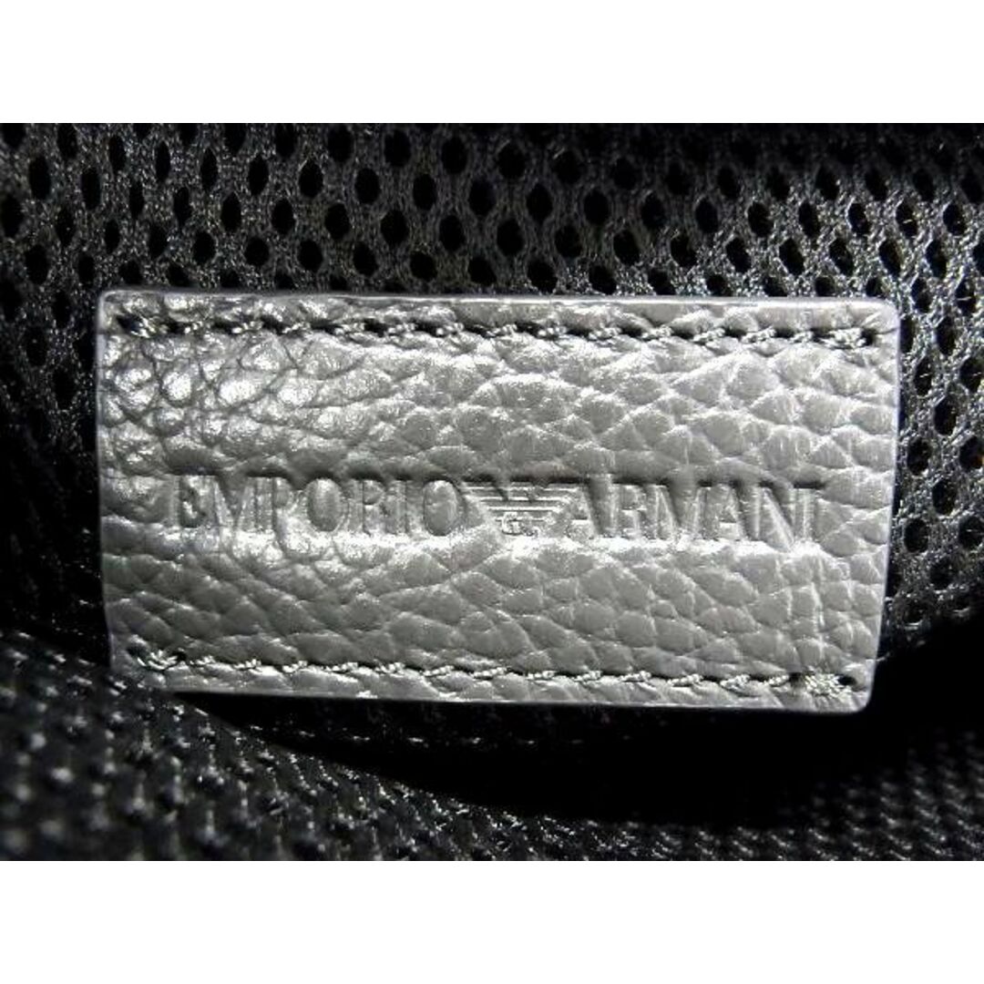 ■新品■未使用■ EMPORIO ARMANI エンポリオアルマーニ Y4M252 レザー クロスボディ ショルダーバッグ メンズ ダークグレー系 AM5669