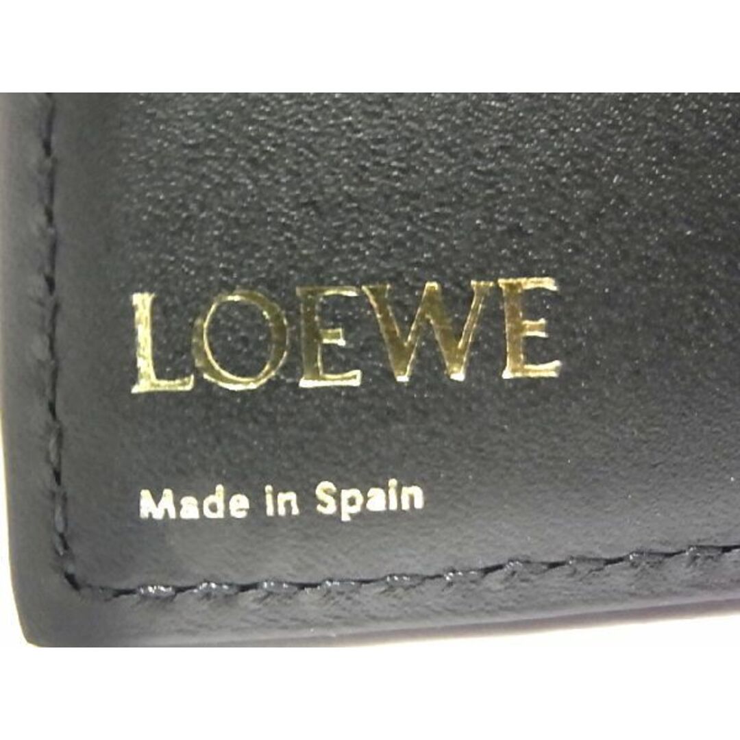 LOEWE(ロエベ)の■極美品■ LOEWE ロエベ リピートアナグラム トライフォールドウォレット レザー 三つ折り 財布 ウォレット ブラック系 AK6615  レディースのファッション小物(財布)の商品写真