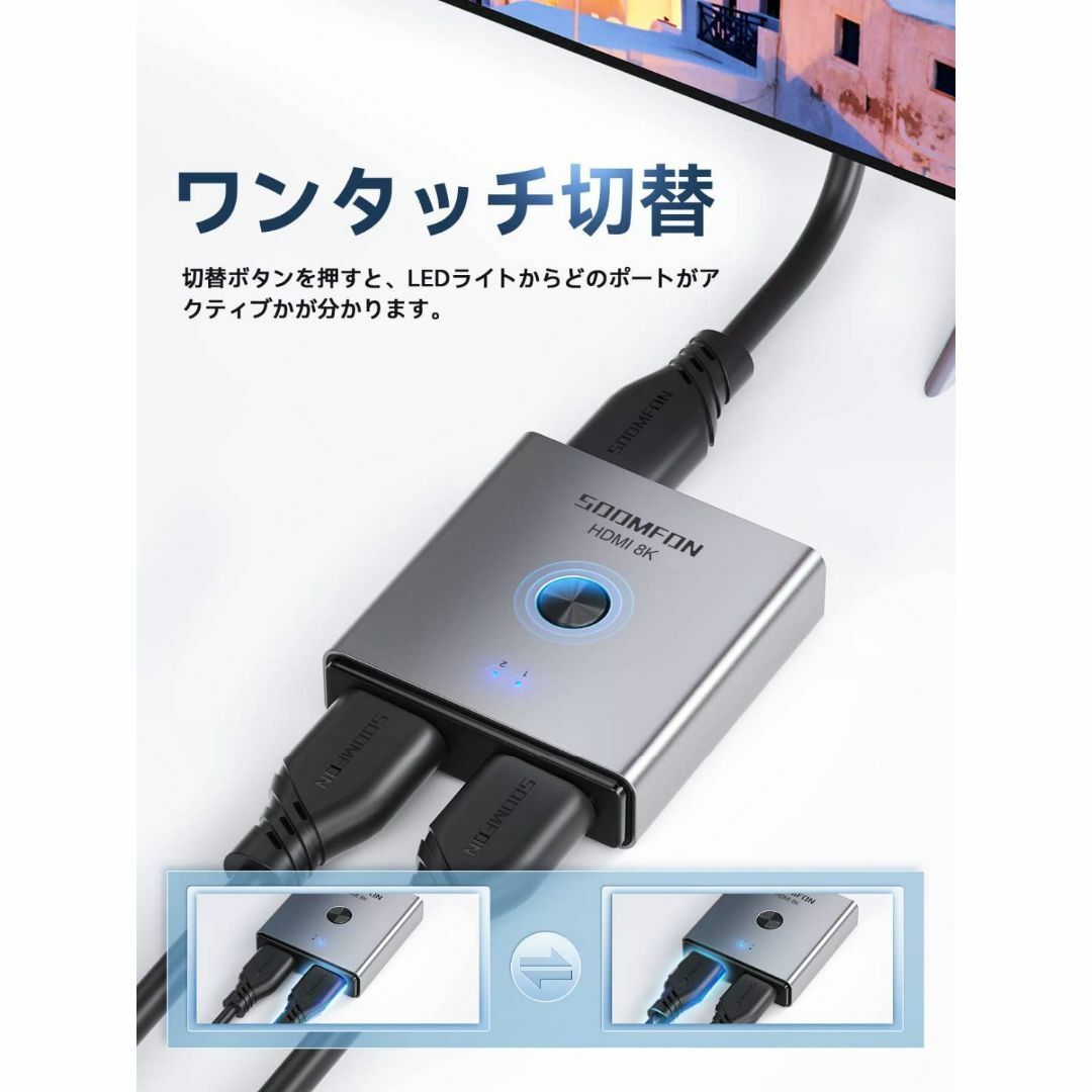 8K60FPSに対応したHDMI 2.1切替器