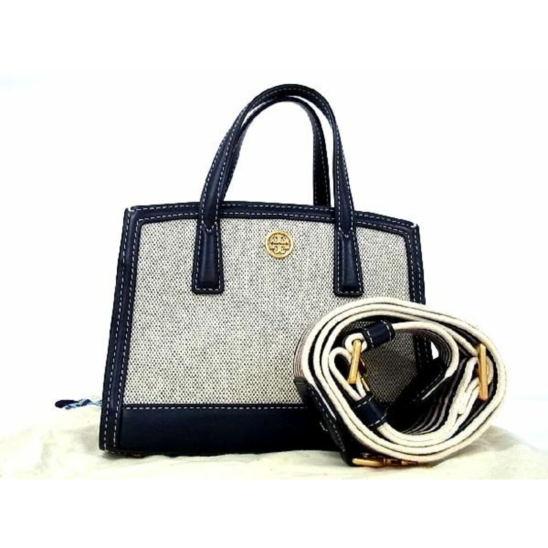 ■新品■未使用■ TORY BURCH トリーバーチ ウォーカー マイクロ サッチェル キャンバス×レザー 2WAY ショルダー ハンドバッグ  AM7689状態