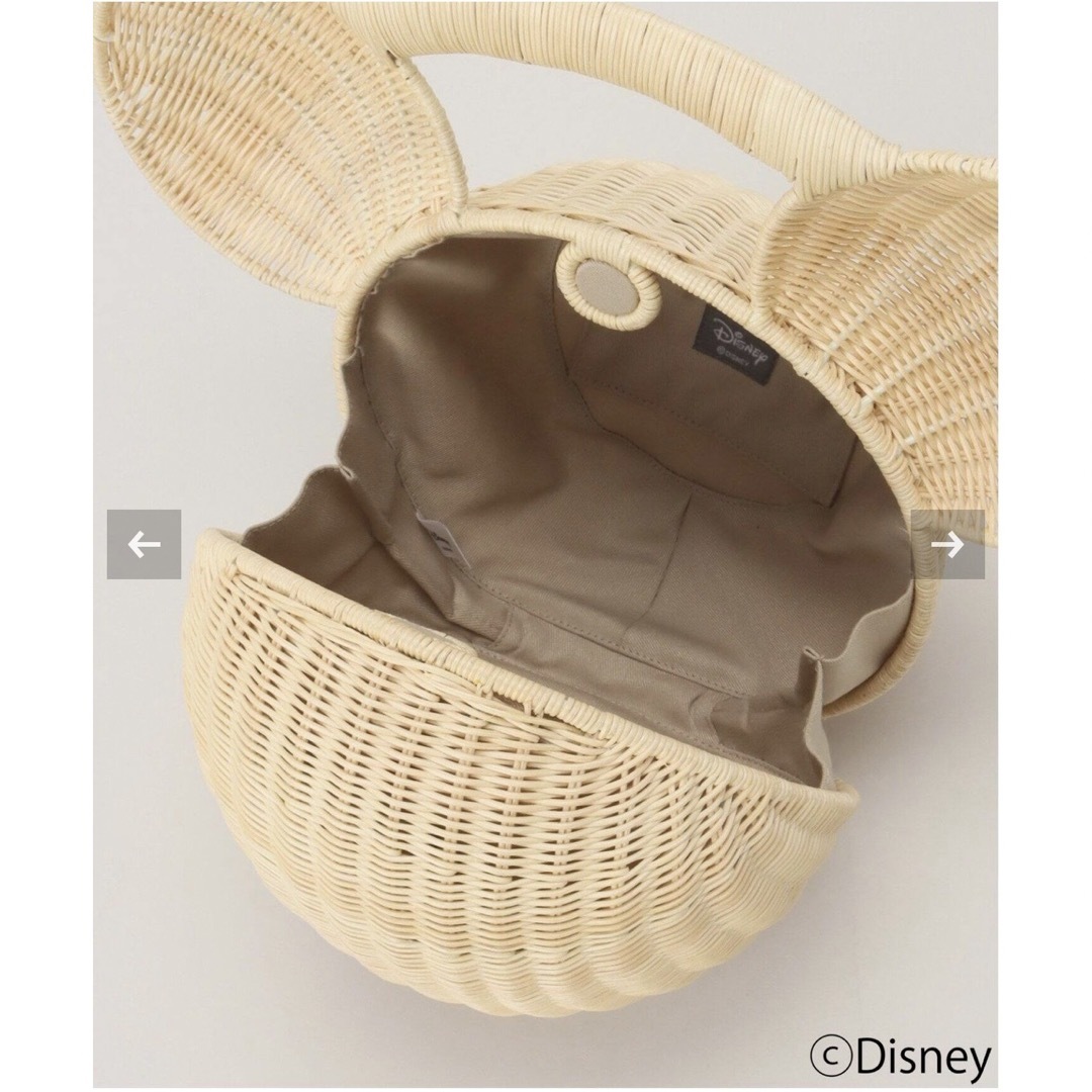 Disney(ディズニー)のKIS DESIGN/MICKY MOUSE Wicker bag  レディースのバッグ(かごバッグ/ストローバッグ)の商品写真