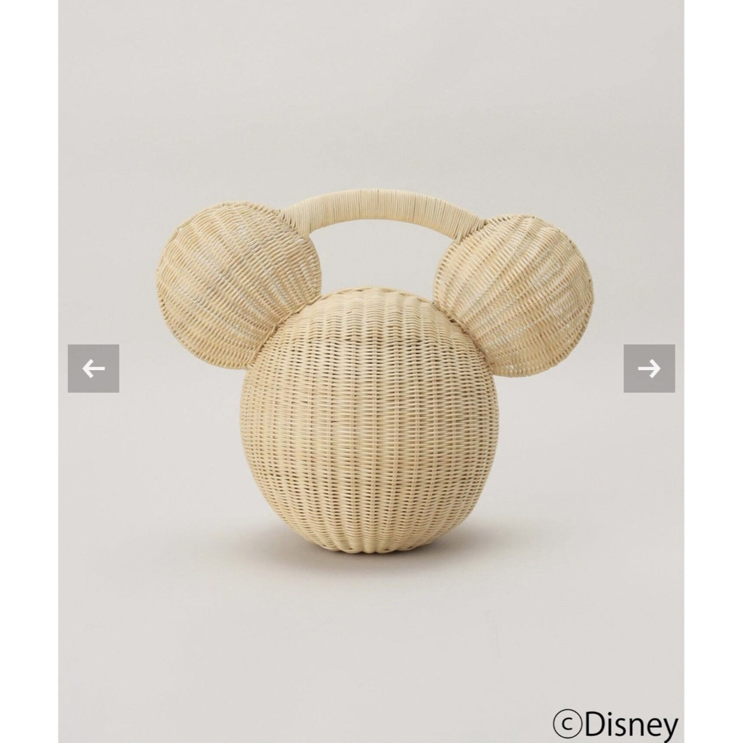 Disney(ディズニー)のKIS DESIGN/MICKY MOUSE Wicker bag  レディースのバッグ(かごバッグ/ストローバッグ)の商品写真
