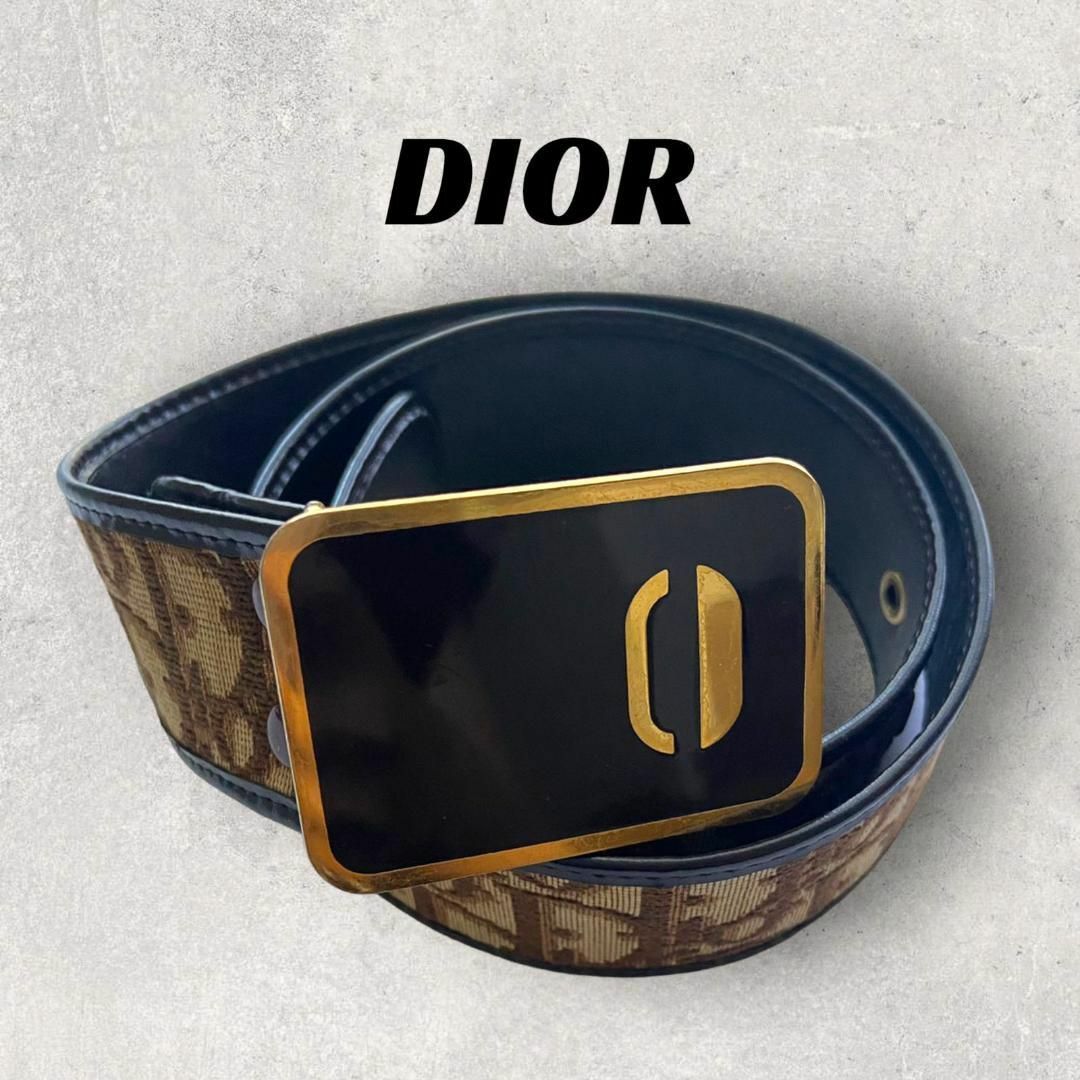 良品】Dior ディオール トロッター ベルト ダークブラウン. - ベルト