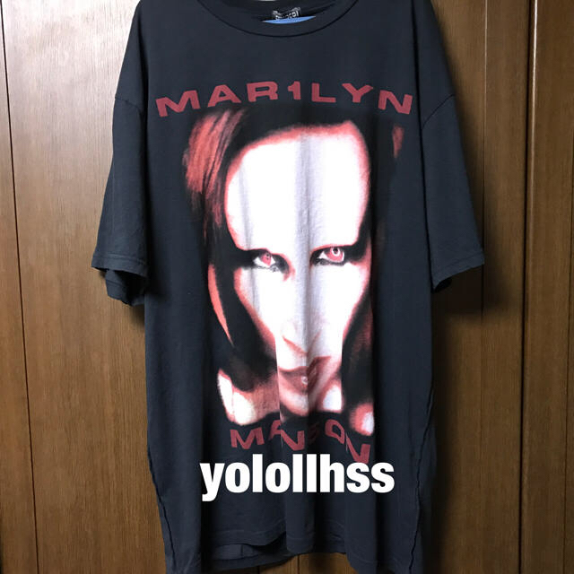 H&M(エイチアンドエム)のH&M 新品 MARILYN MANSON Tシャツ Lサイズ ジャスティン着似 メンズのトップス(Tシャツ/カットソー(半袖/袖なし))の商品写真