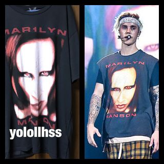 エイチアンドエム(H&M)のH&M 新品 MARILYN MANSON Tシャツ Lサイズ ジャスティン着似(Tシャツ/カットソー(半袖/袖なし))