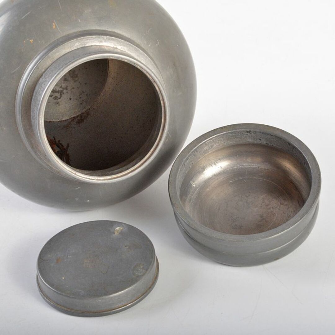 煎茶道具 英祥堂造 古錫 茶壷 茶心壷 約749g Y R6145の通販 by 煎茶道具 英祥堂造 古錫 茶壷 茶心壷 約749g Y R6145の通販 by