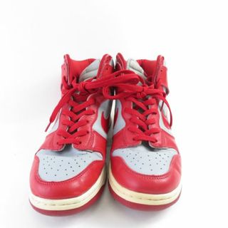 ナイキ(NIKE)のNIKE ナイキ DUNK HIGH LE (630335-061) ダンク ハイ スニーカー 1点 US10 (28cm) SILVER/VARSITY RED 1999 メンズ AY4039C (スニーカー)