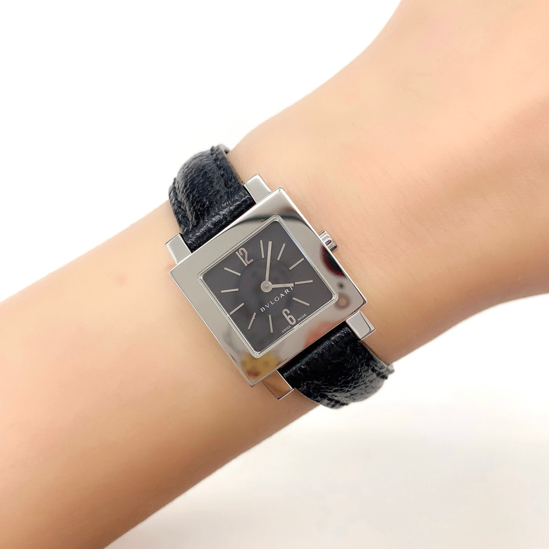 ブルガリ 腕時計 クアドラード SQ22SL 黒