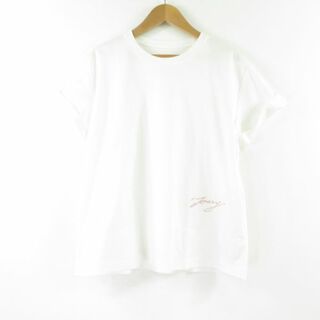 フォクシー(FOXEY)の美品 FOXEY フォクシー 40701 コントレイル R Tシャツ 1点 ホワイト 40 アクリル100％ 半袖 トップス レディース AM4558A57 (Tシャツ(半袖/袖なし))