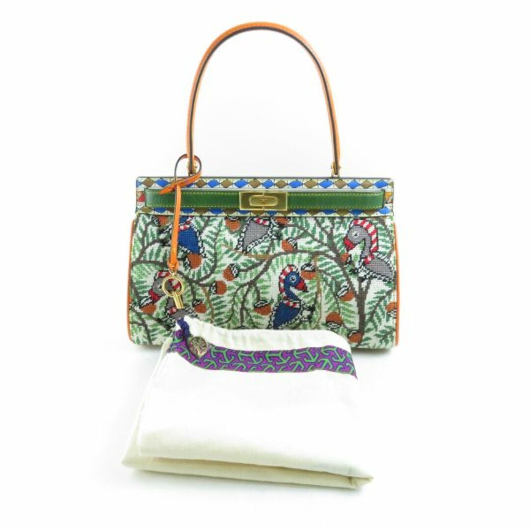 美品 TORY BURCH トリーバーチ リー ラジウィル ニードルポイント