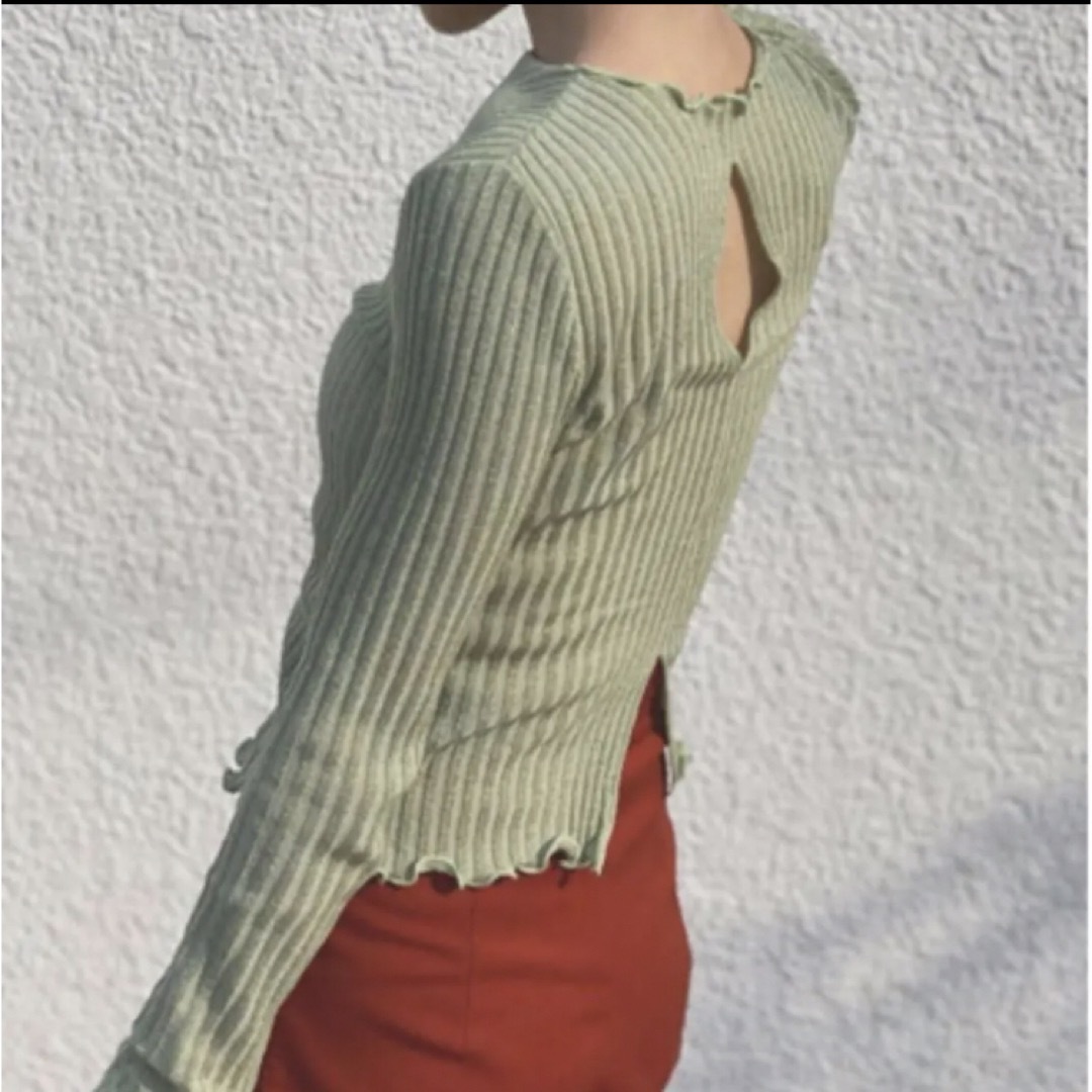 MEER. Rib lame knit tops メーア　zu | フリマアプリ ラクマ