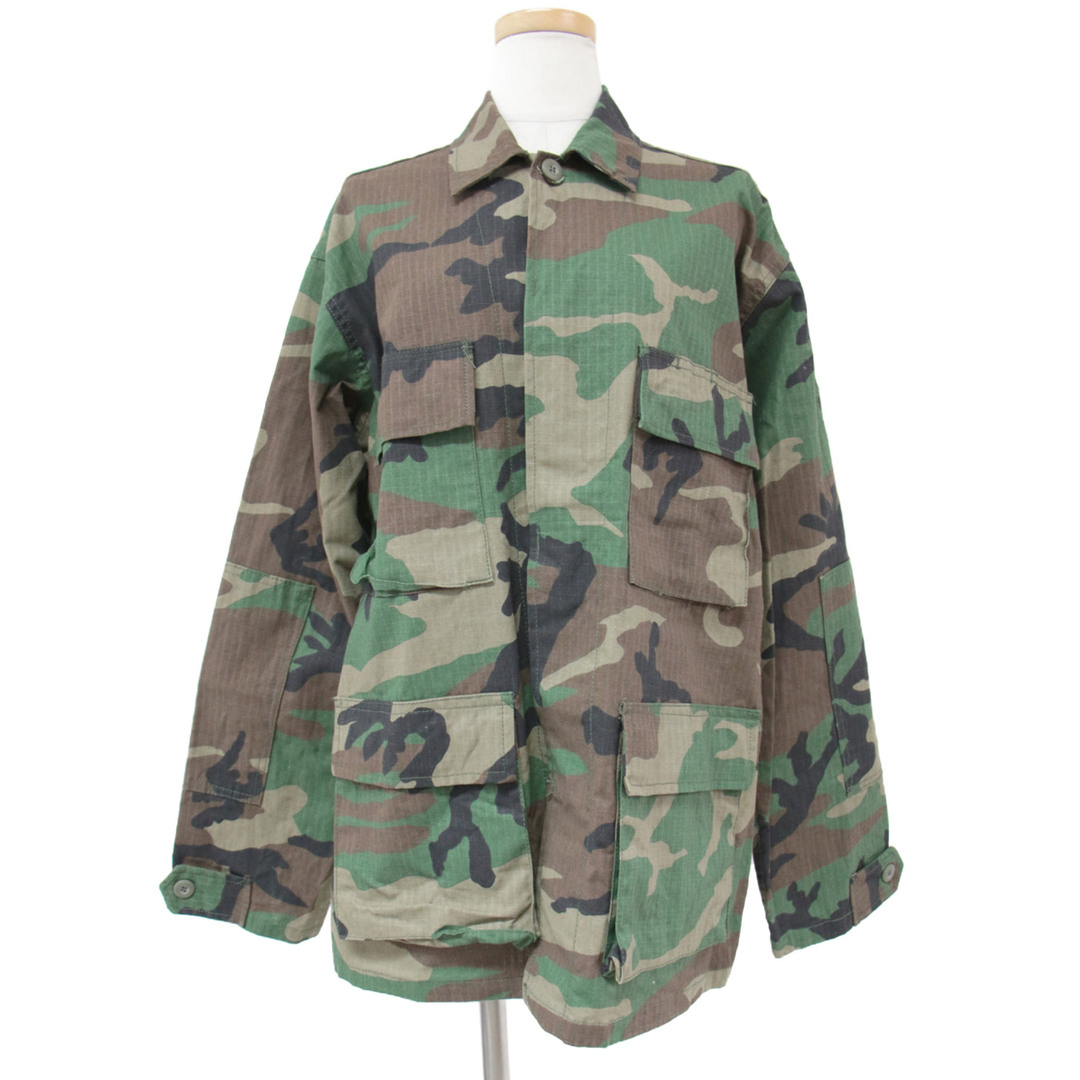 Rothco ロスコ ジャケット シャツ アウター カーキ系 M ミリタリー 迷彩 カモフラ 柄 プリント BDU SHIRTS おしゃれ シンプル きれいめ 大人女子 ブランド カジュアル 着回し 羽織り【レディース】【美品】