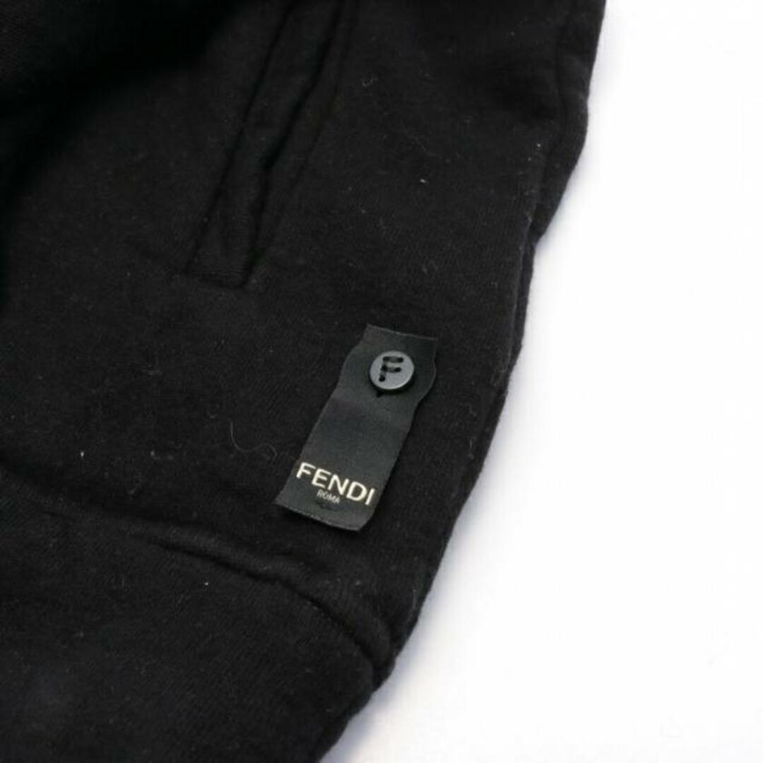 FENDI(フェンディ)のズッカロゴ プルオーバーパーカー カシミヤ ウール ブラック メンズのトップス(パーカー)の商品写真