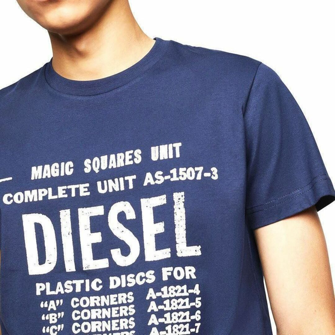 M/新品 DIESEL ディーゼル ロゴ Tシャツ カットソー ネイビー | フリマアプリ ラクマ 新品 DIESEL ディーゼル カットソー