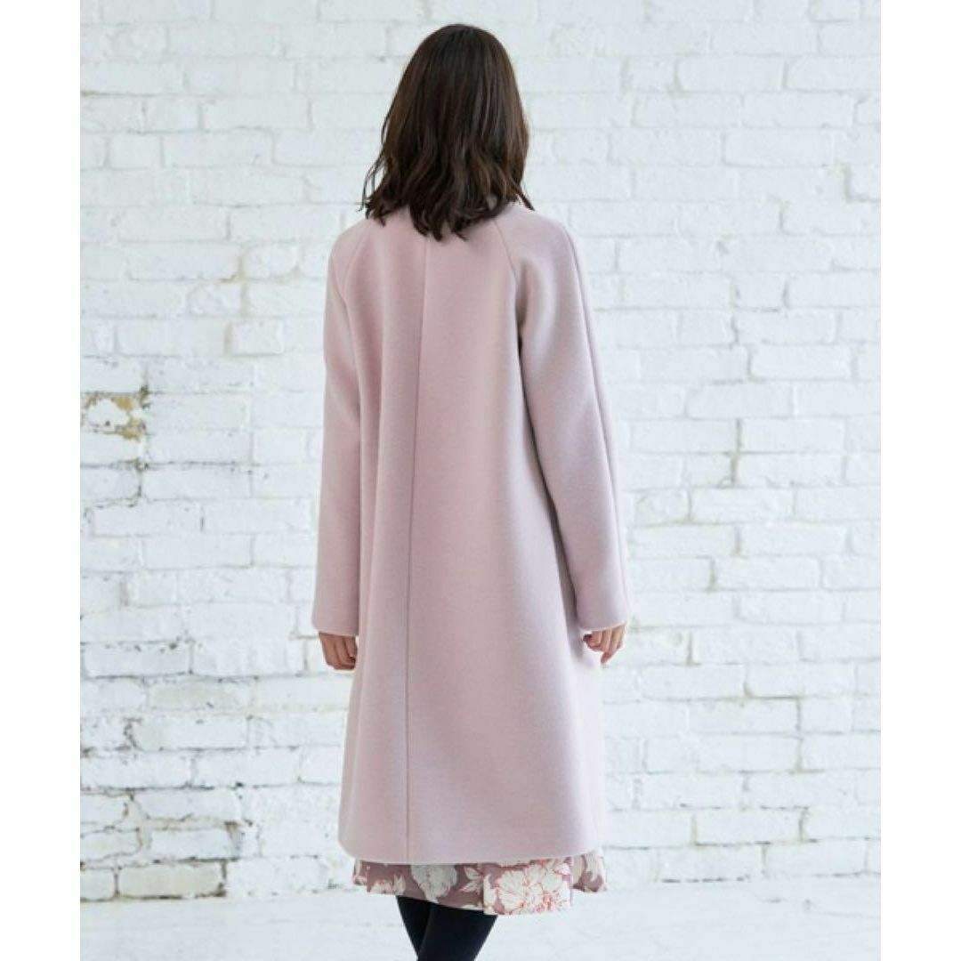 極美品 現行 近年モデル アナイ カシミヤ混 ダブルビーバークルーコート 日本製
