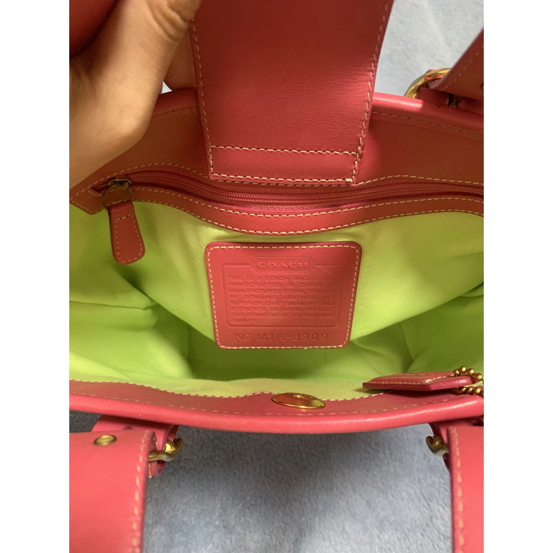 COACH - 希少美品 COACH コーチ 夏 カゴ バッグ トート COACH - 希少美品 COACH コーチ 夏 カゴ バッグ トート
