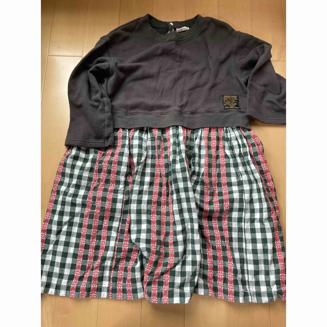 (８３) NEEDLE WORKS ワンピース　１３０ キッズ/ベビー/マタニティのキッズ服女の子用(90cm~)(ワンピース)の商品写真