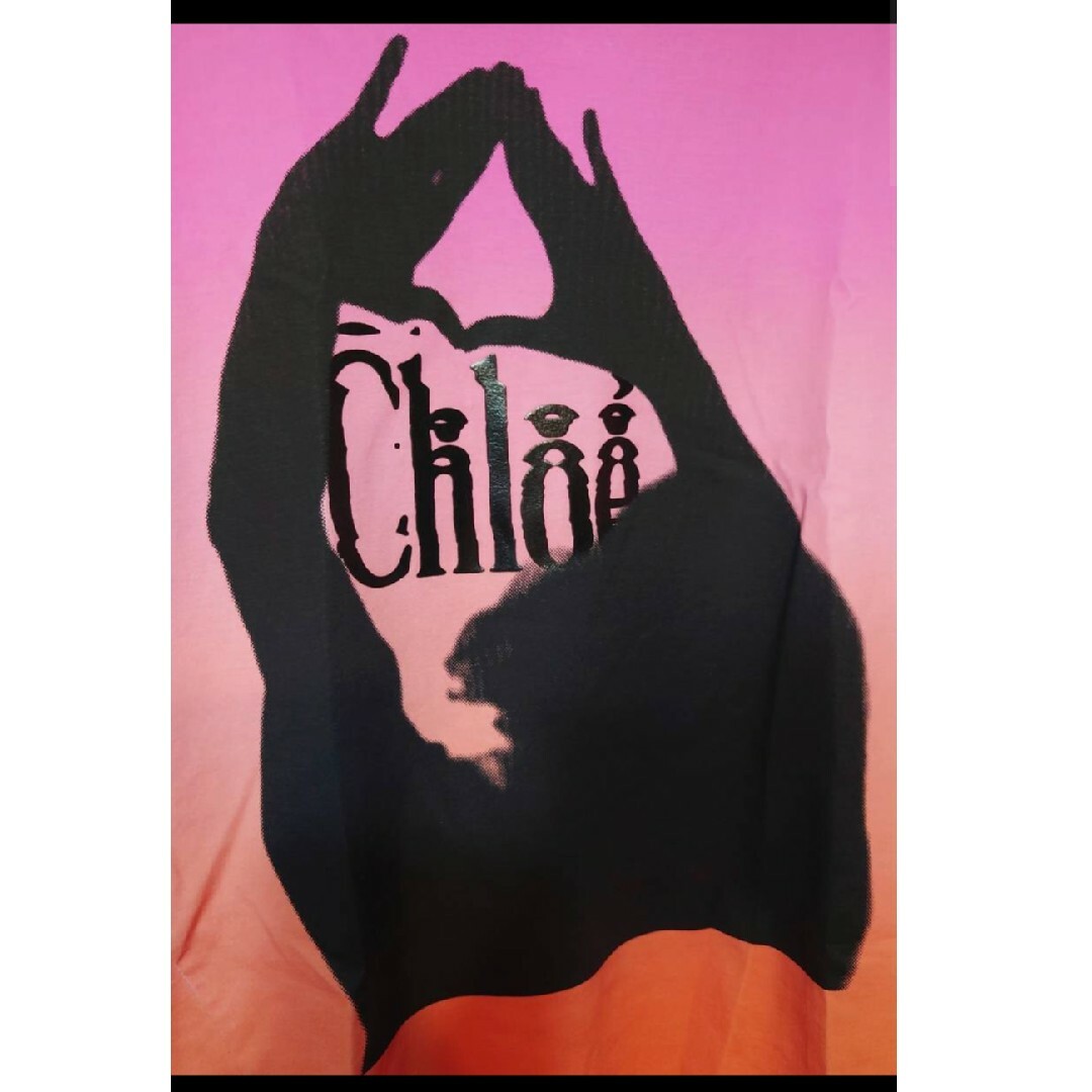 Chloe(クロエ)の定価11万円位 CHLOE 19SS グラデーションプリント Tシャツ Sサイズ レディースのトップス(Tシャツ(半袖/袖なし))の商品写真