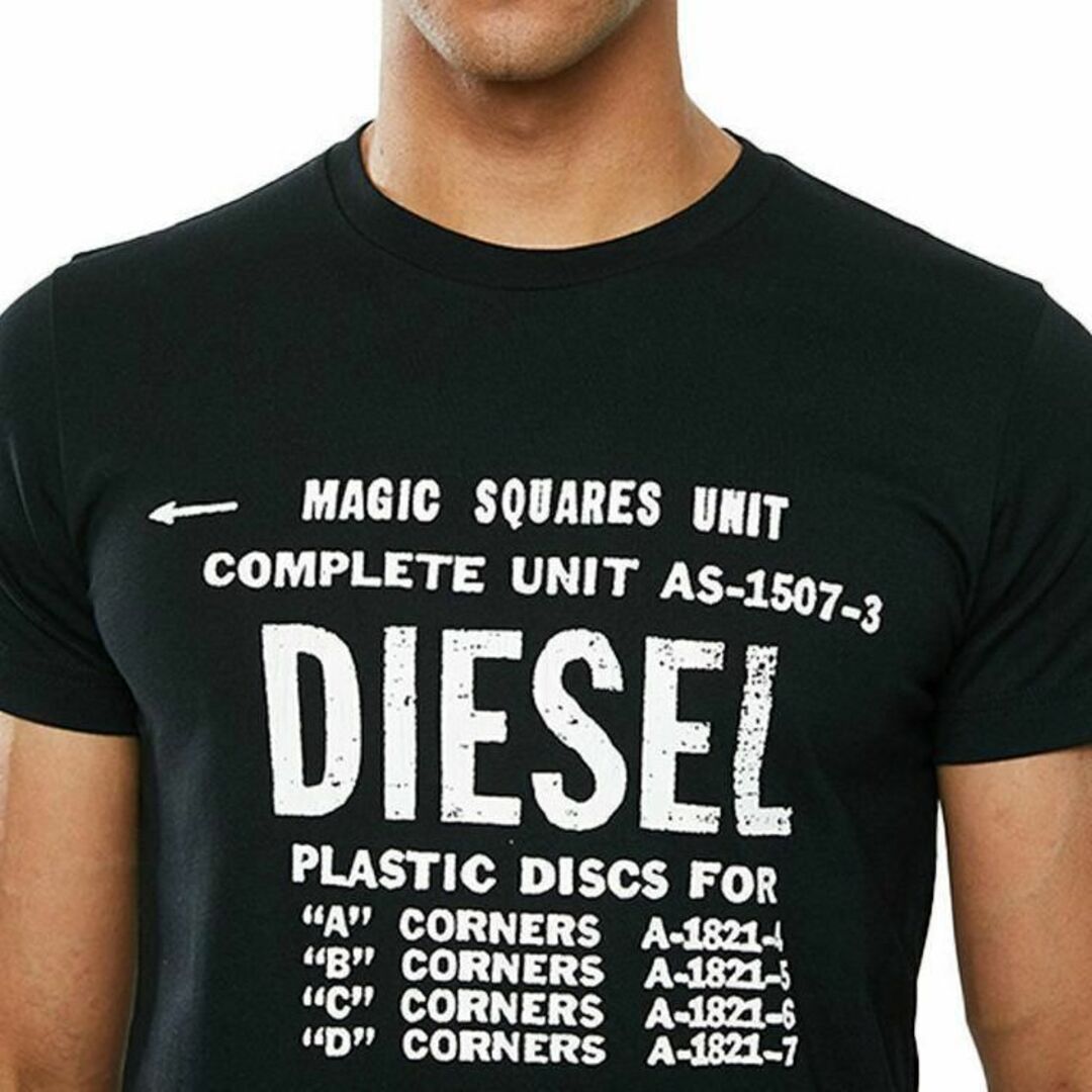 DIESEL(ディーゼル)のM/新品 DIESEL ディーゼル ロゴ Tシャツ カットソー ブラック メンズのトップス(Tシャツ/カットソー(半袖/袖なし))の商品写真